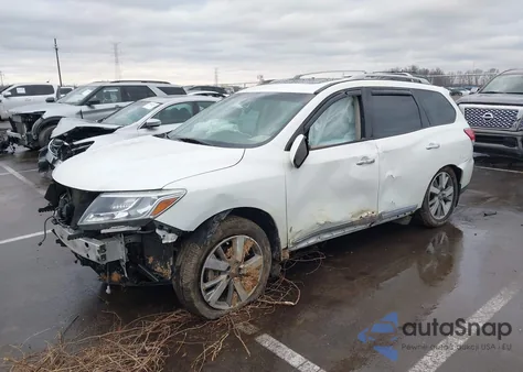 2014 Nissan Pathfinder Platinum from USA, damaged, VIN 5N1AR2MN8EC622939